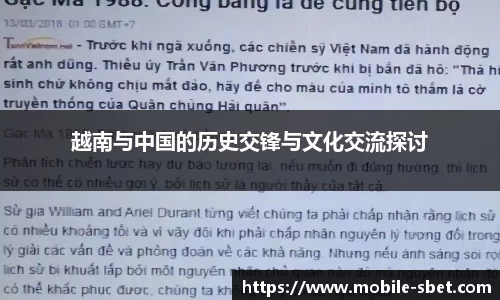 越南与中国的历史交锋与文化交流探讨